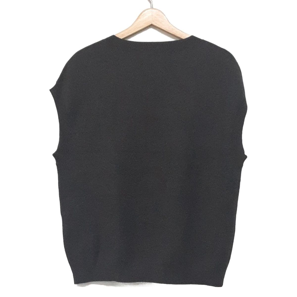 CABaN キャバン ベスト サイズS レディース - ダークグレー カシミヤ混