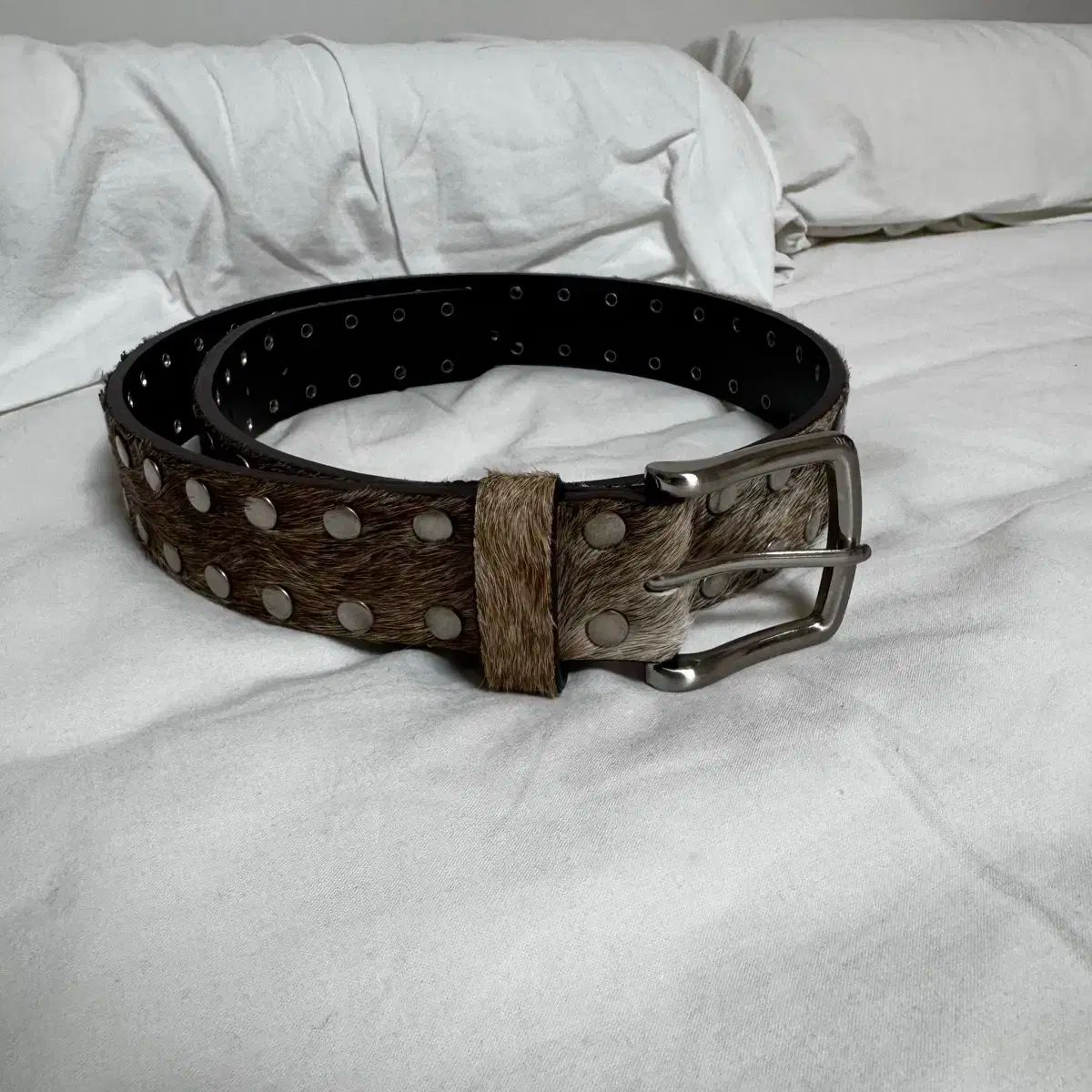 STUSSY ステューシー ベルト スタッズ スネーク パイソン 牛革 8ボール