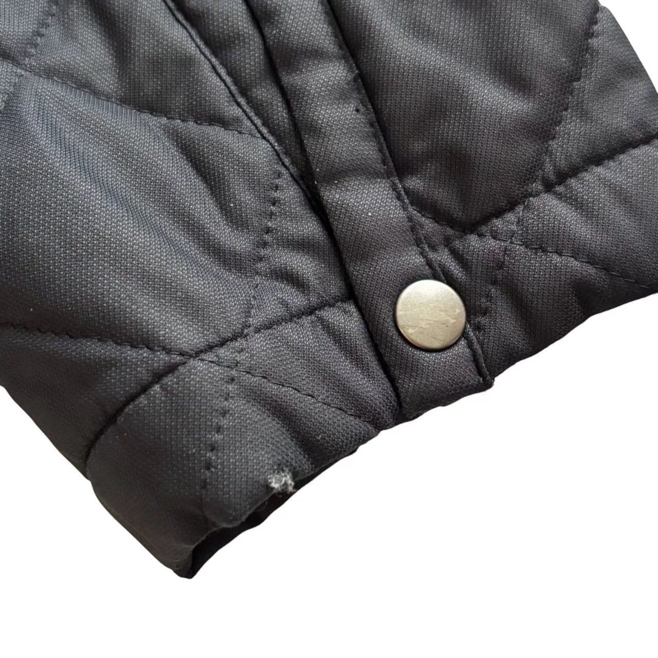 BURBERRY バーバリーゴルフ キルティングジャケット 黒 ステンカラー