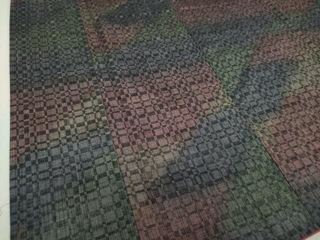 平和屋着物○上質な紬 変わり格子 正絹 逸品 DAAS3135ps - メルカリ