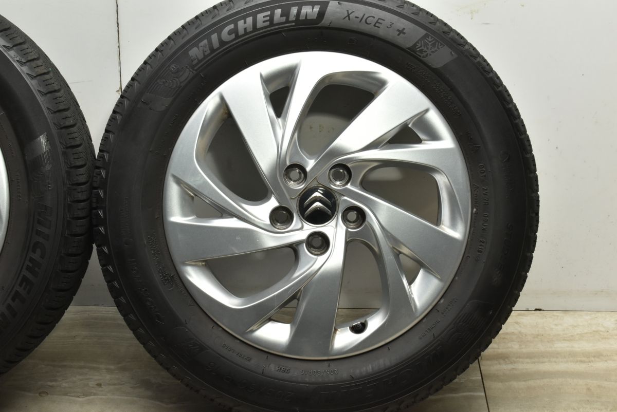 シトロエンC3純正ホイール16インチ ミシュランタイヤ ホイールセット 4