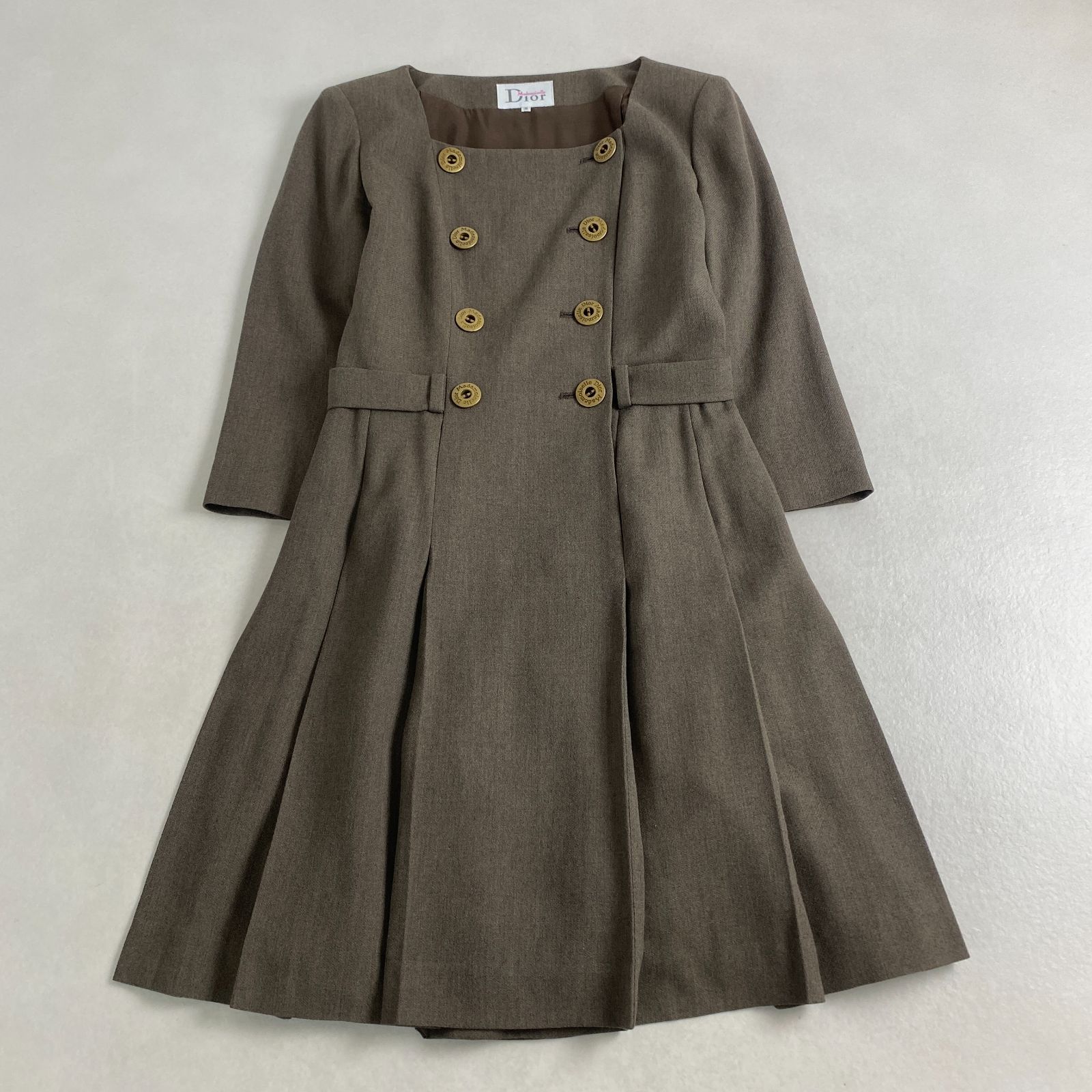 マドモアゼル スクエアネック Ｓ Christian Dior ダブルボタン