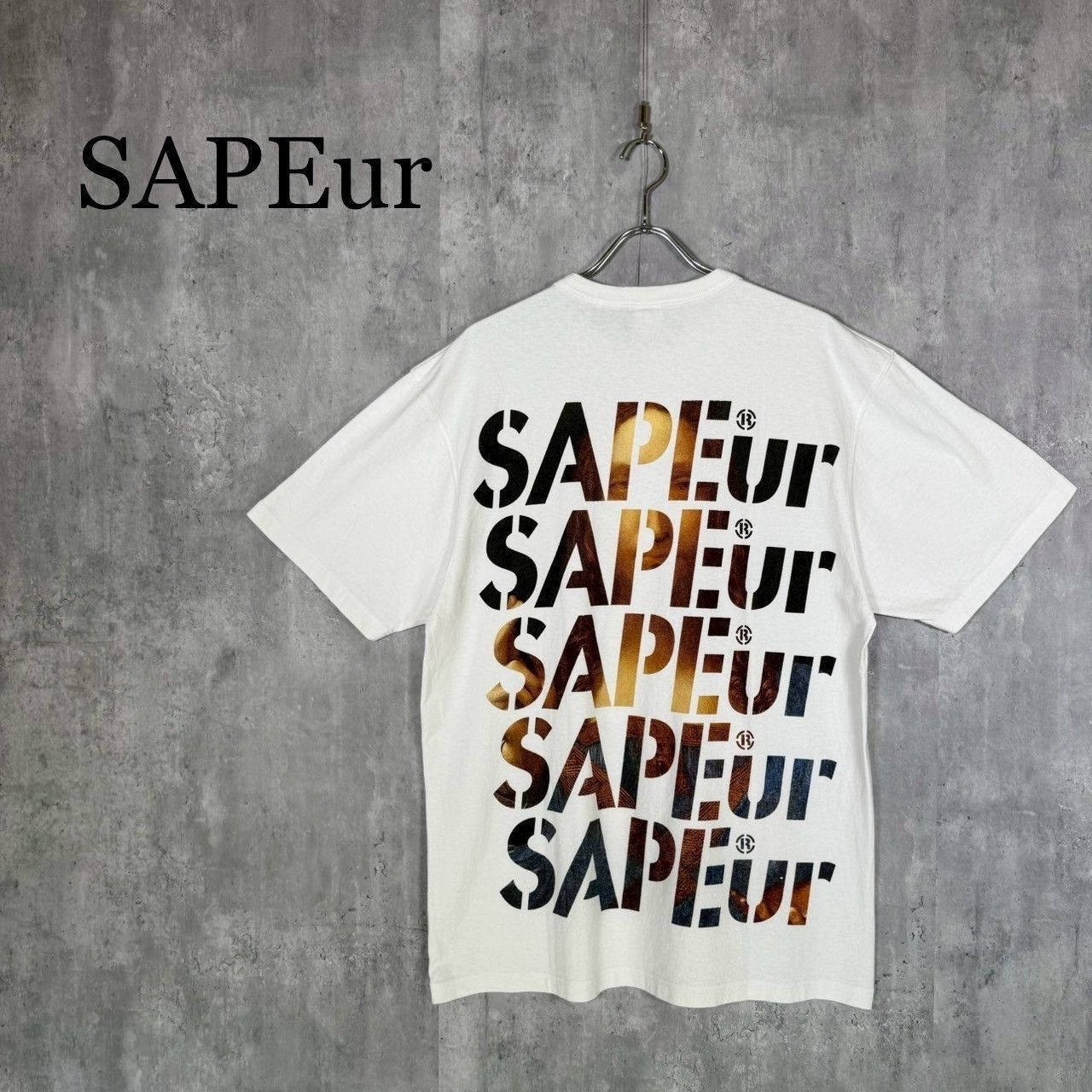 SAPEur』サプール (L) バックプリント半袖Tシャツ - メルカリ