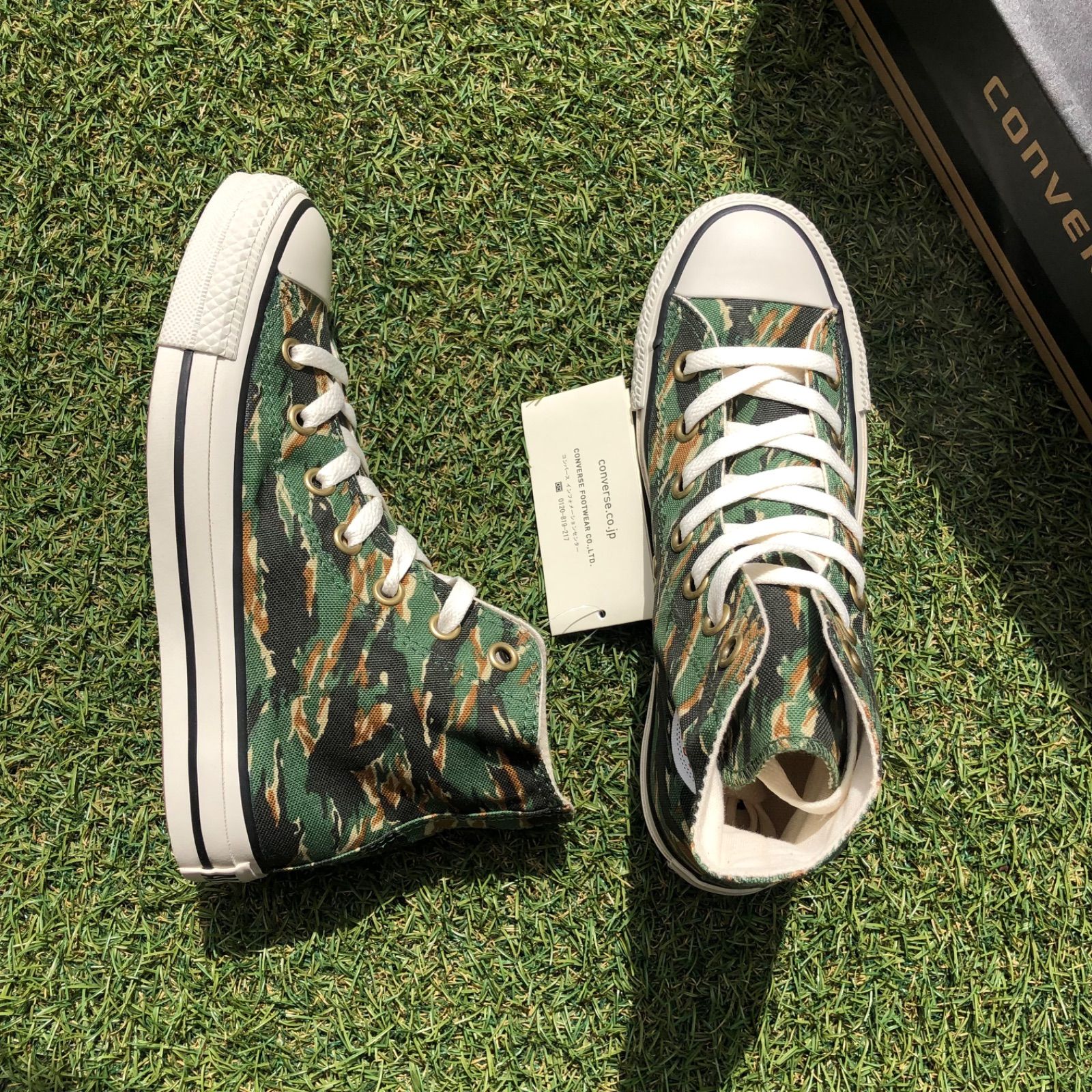 新品23 converse コンバース オールスター ハイ カモフラ 294-5 - Re