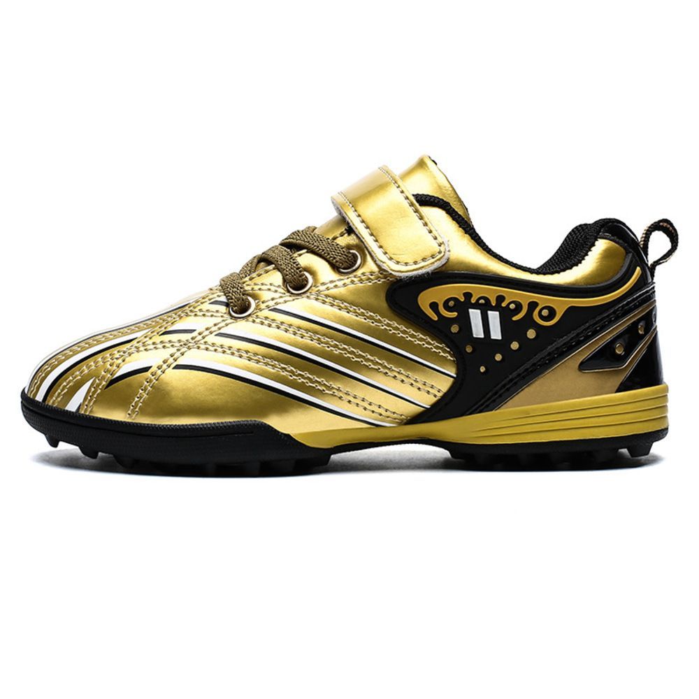 ゴールド  34(20.5cm)  サッカーシューズ 子供 pmyfootshoes10 サッカーシューズ キッズ トレーニングシューズ スポーツシューズ 運動靴 スニーカー サッカー 軽量 紐靴 ひも 紐 子ども 子供 こども 