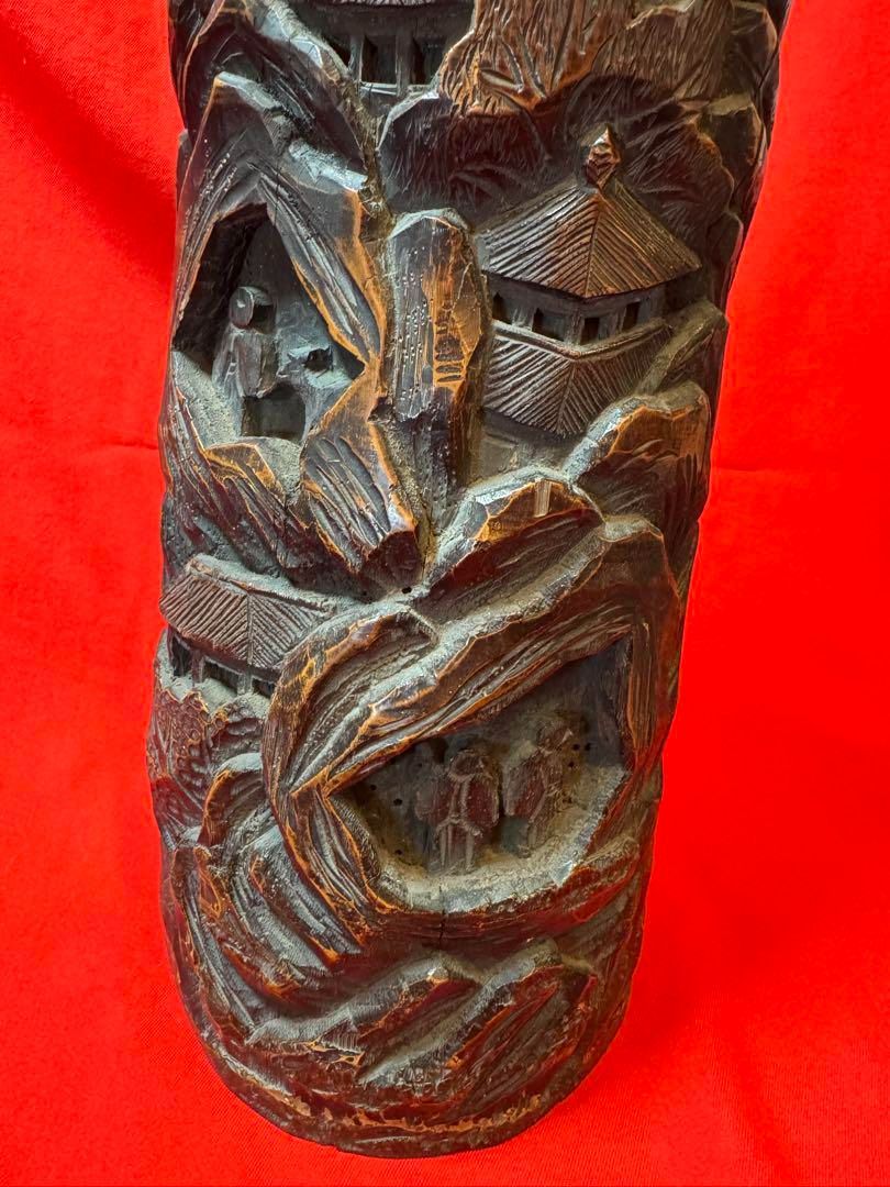 竹根彫刻 漢詩 無銘 花台 骨董品 中国美術 置物 古玩 茶室 竹根彫刻 漢詩 無銘 花台 骨董品 中国美術 置物 古玩 茶室 - メルカリ