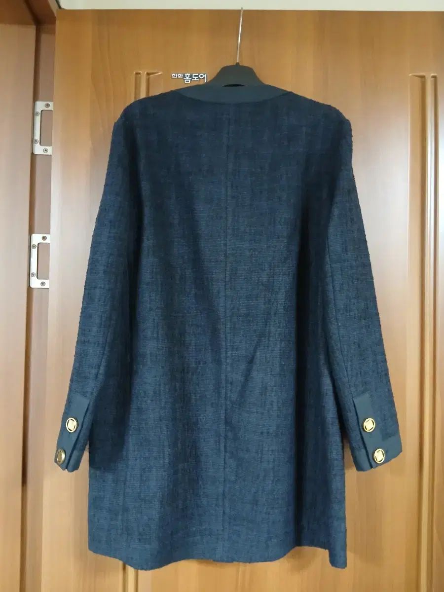 The HANDSOME SYSTEM ネイビー ロング ジャケット 55 66
