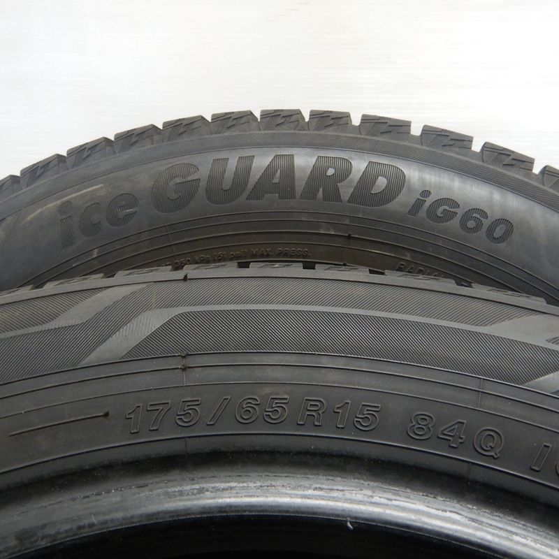 人気アイテムお得に購入！ 175 65R15 YOKOHAMA iceGUARD 6 IG60 4本 スタッドレスタイヤ ヨコハマ アイスガード６ IG60 アクア ヤリス フィット キューブ ノート イグニス などに タイヤ 15インチ