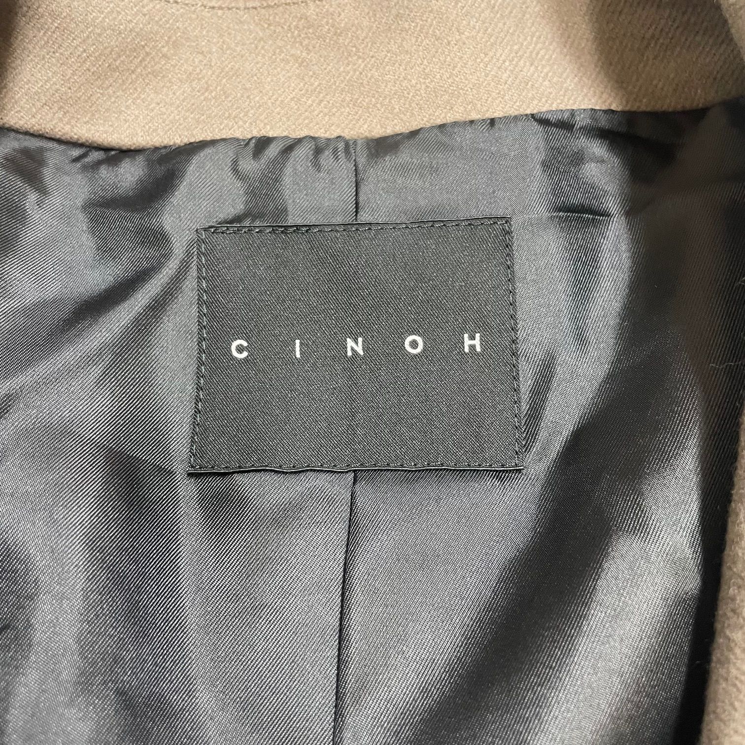 参考上代143000円 CINOH 23AW BONDING MELTON HALF COAT ボンディング 
