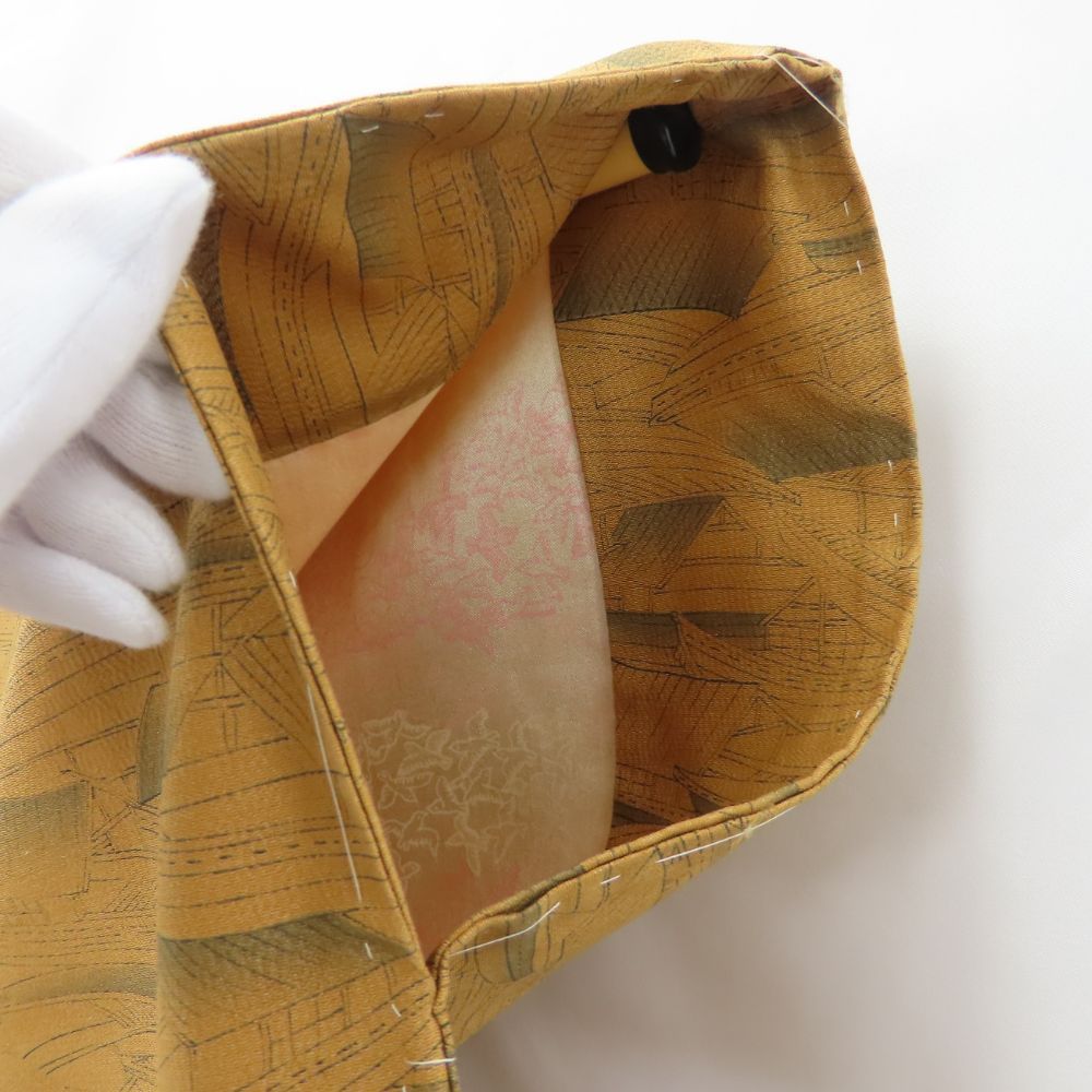 【中古】 羽織 しつけ糸あり 正絹 えんじ ブラウン系 偏光 お洒落 モダン 和装 呉服 和服 きもの レディース 女性 中古】 羽織 しつけ糸あり 正絹(金銀糸除く) ブラウン系 モダン お洒落