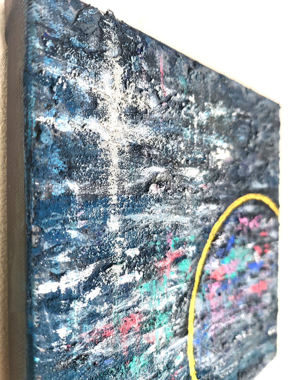 インディゴの楽園 / Indigo Paradise - テクスチャーアート キャンバス