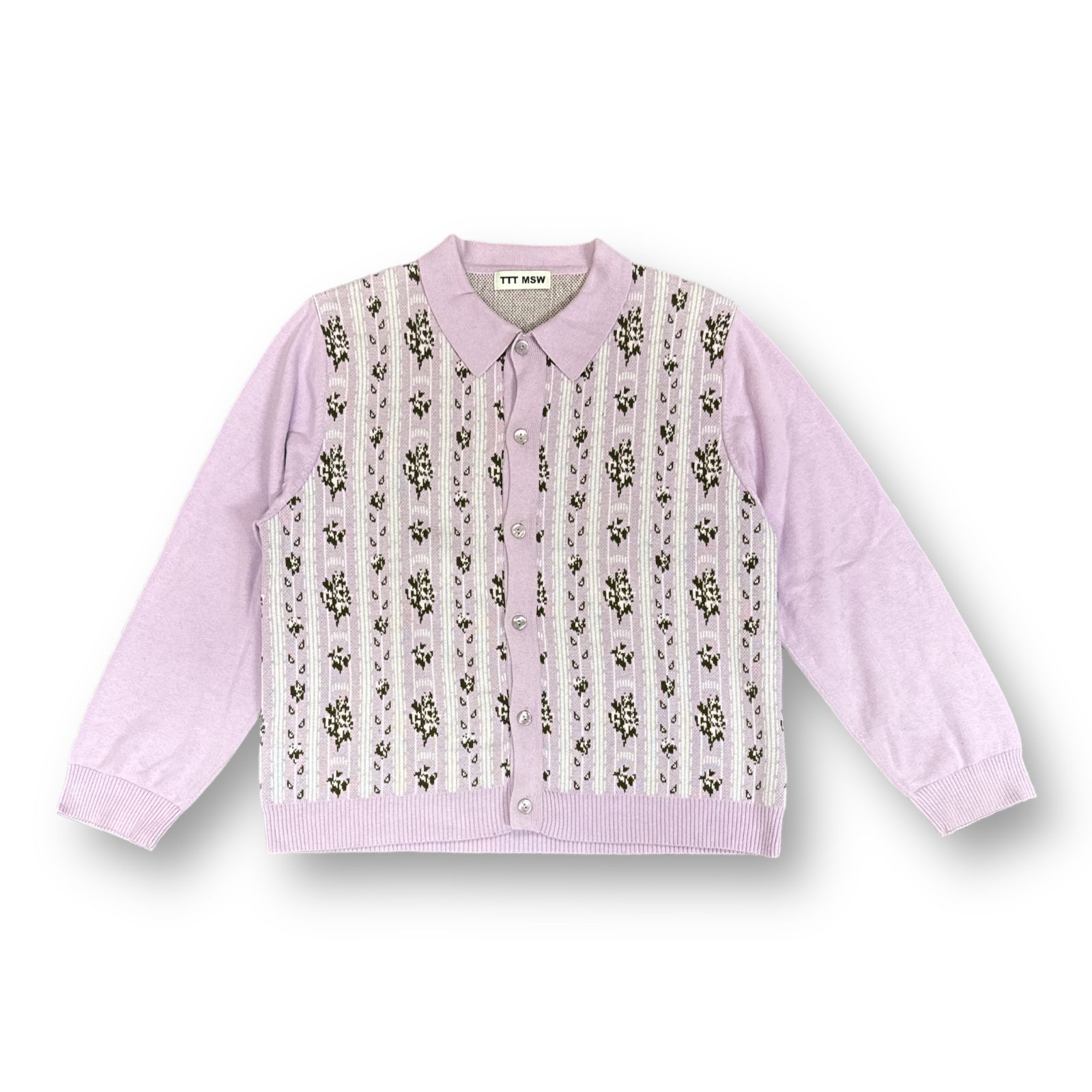 MM ttt_msw カーディガン 22ss TTT MSW ティーモダンストリートウェア Flower Jacquard Knit