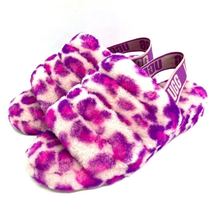 ☆UGG アグ 1117153 Fluff Yeah Slide Leopard フラッフ イヤー