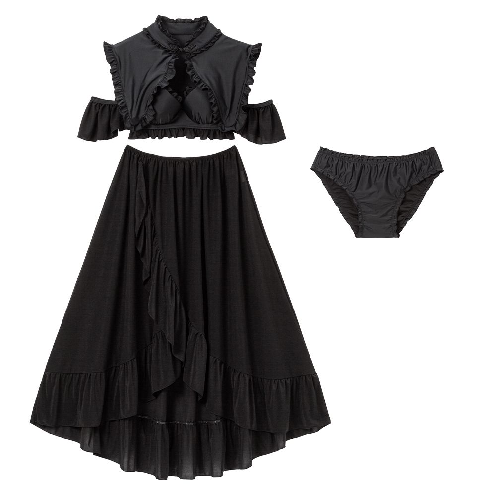 LilyBrown リリーブラウン 水着 ラッフルショルダーハイウエストビキニ LilyBrown リリーブラウン 水着 ラッフルショルダーハイウエスト