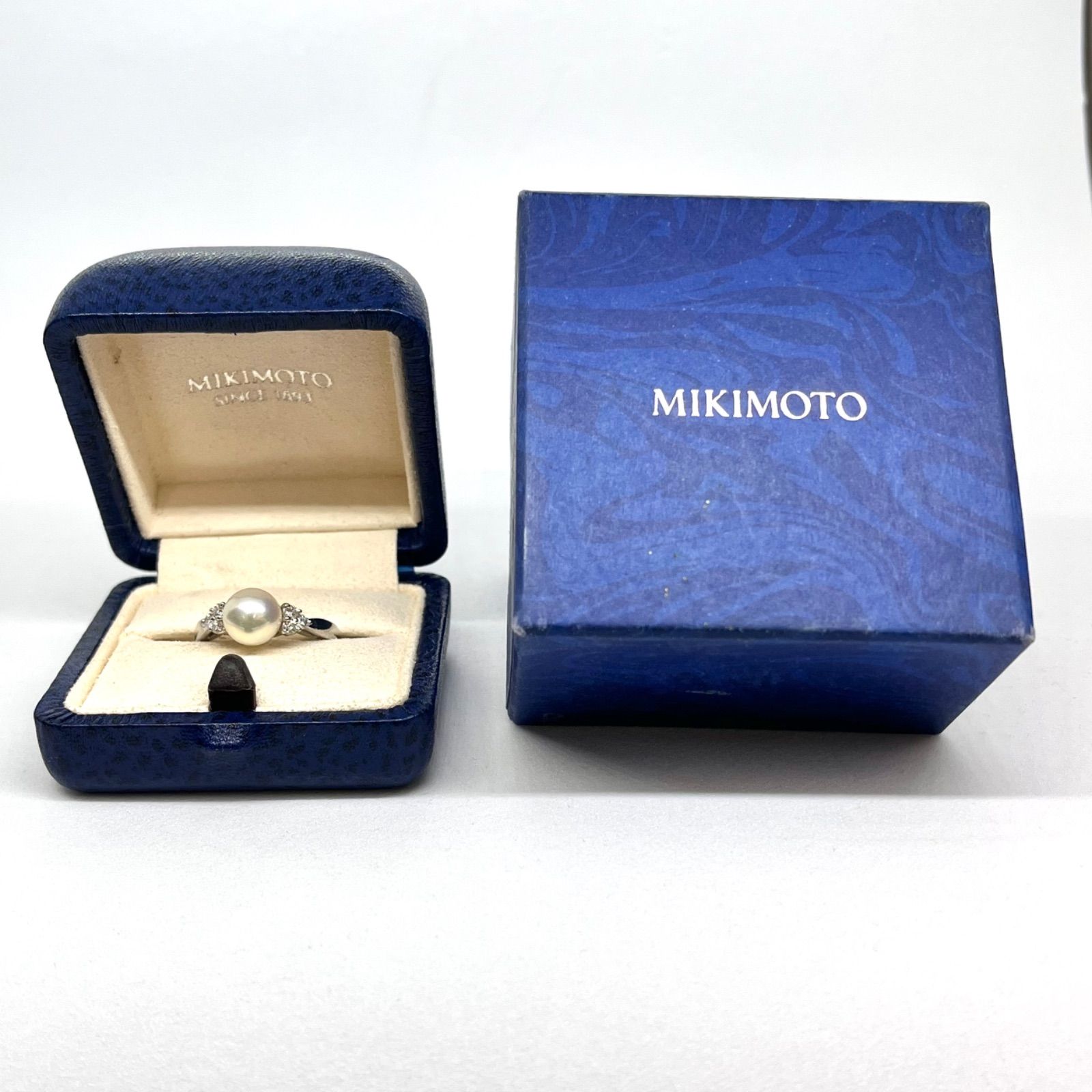 ミキモト MIKIMOTO 【新品仕上げ済み】パールリング プラチナ Pt950 12