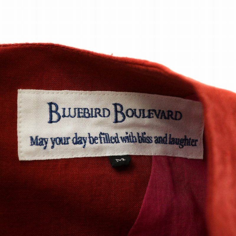 BLUEBIRD BOULEVARDサロペットワンピース　麻 リネン ブルーバードブルバード BLUEBIRD BOULEVARD オールインワン