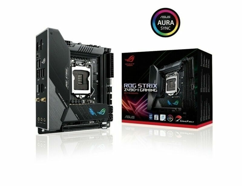 ASUS ROG STRIX Z490-I Gaming マザーボード Intel Z490 Mini-ITX LGA 1200 2×M.2 HDMI