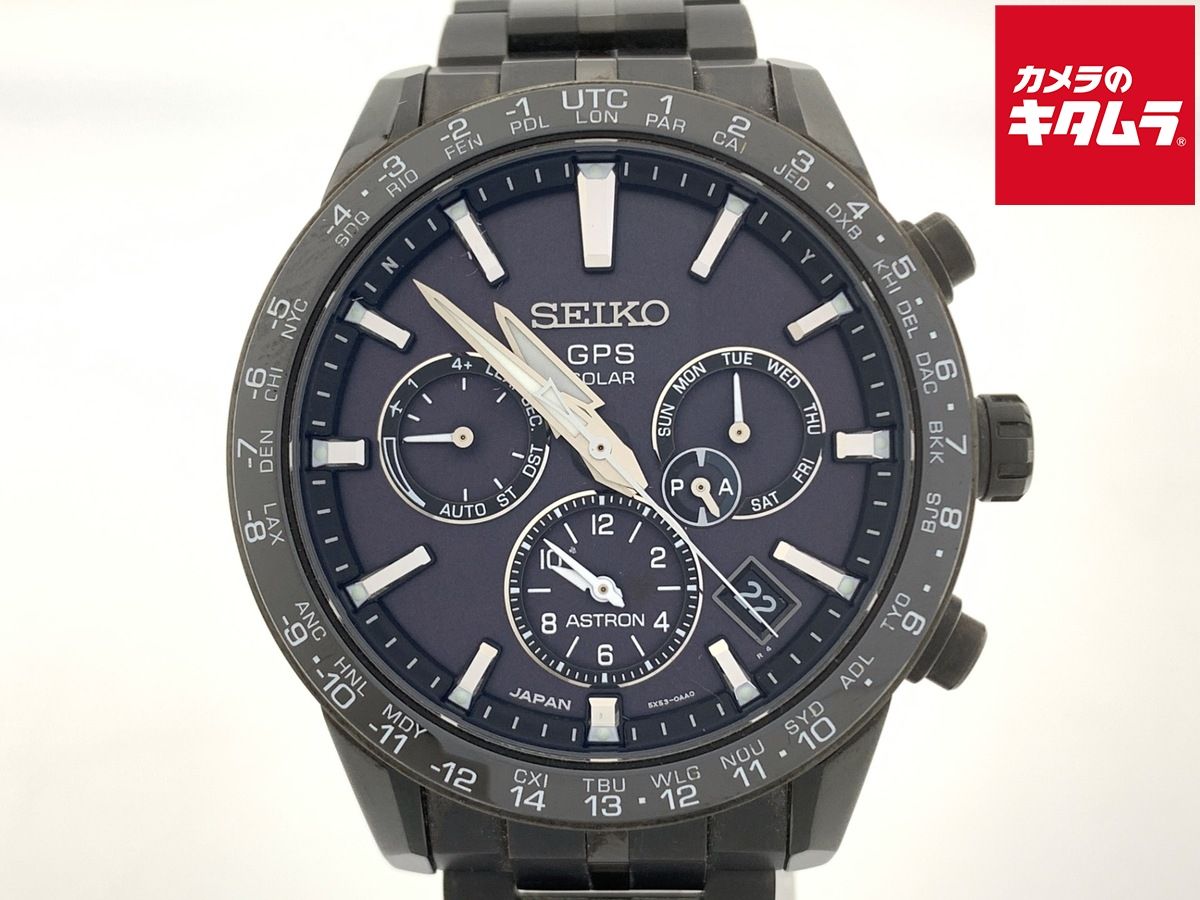 中古】 【並品】 セイコー アストロン ブラック SBXC037/5X53
