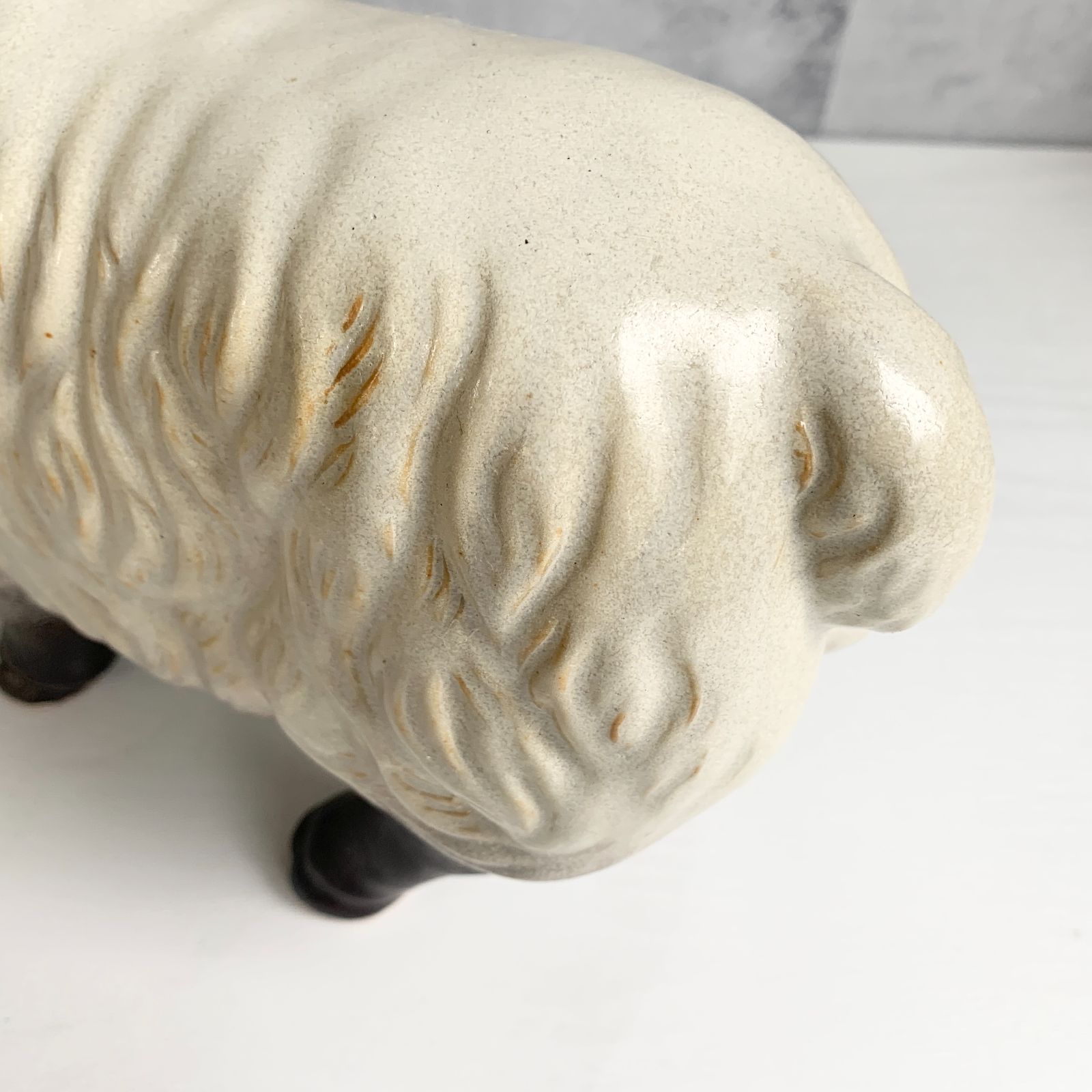 羊 干支置物 ヒツジ ひつじ 十二支 インテリア 焼物 - メルカリ