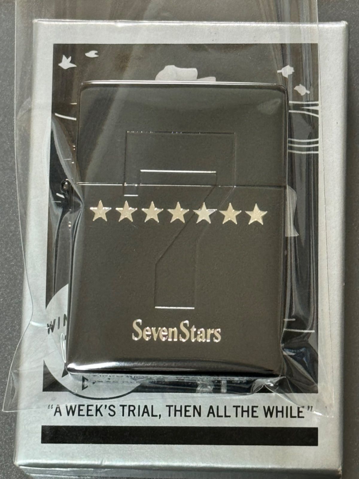 zippo セブンスター 1935レプリカ 限定品 Seven Stars 2007年製 七連星 外ヒンジ ブラック チタン 非売品 懸賞当選品  復刻モデル 仕様 シルバーインナー 同年代 2007年製 ケース 保証書 - メルカリ