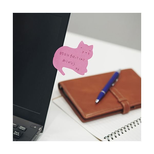  まとめ スリーエムジャパン ポストイット シルエットノート 強粘着 ネコ × 付箋 ノート メモ帳