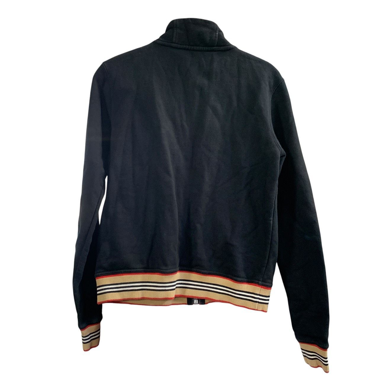 3257 Burberry バーバリー レディ スポーツ ジャケット 8008895 A 1189-BLACK LOGO SWEATSHIRT