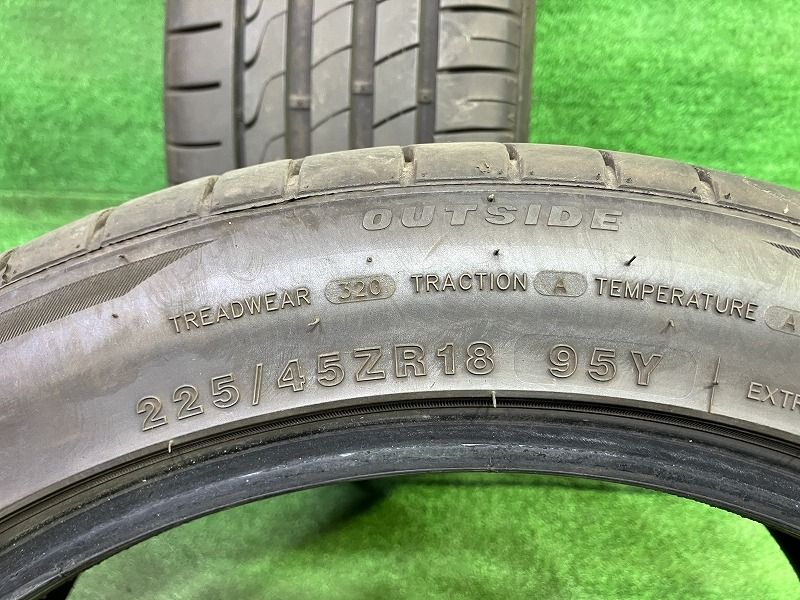 送料無料! Minerva サマー ミネルバ F205 225 45R18 2本 5ミリ