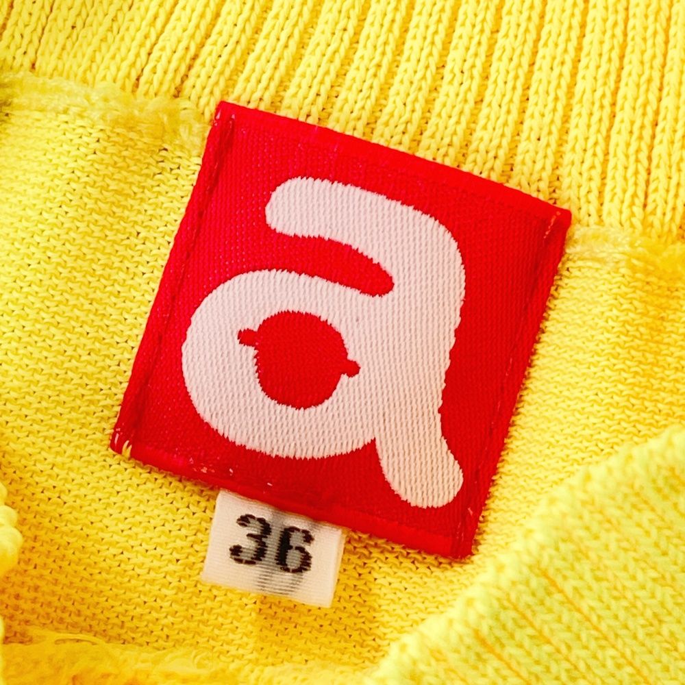 サイズ：36 ARCHIVIO アルチビオ 長袖ニット イエロー系