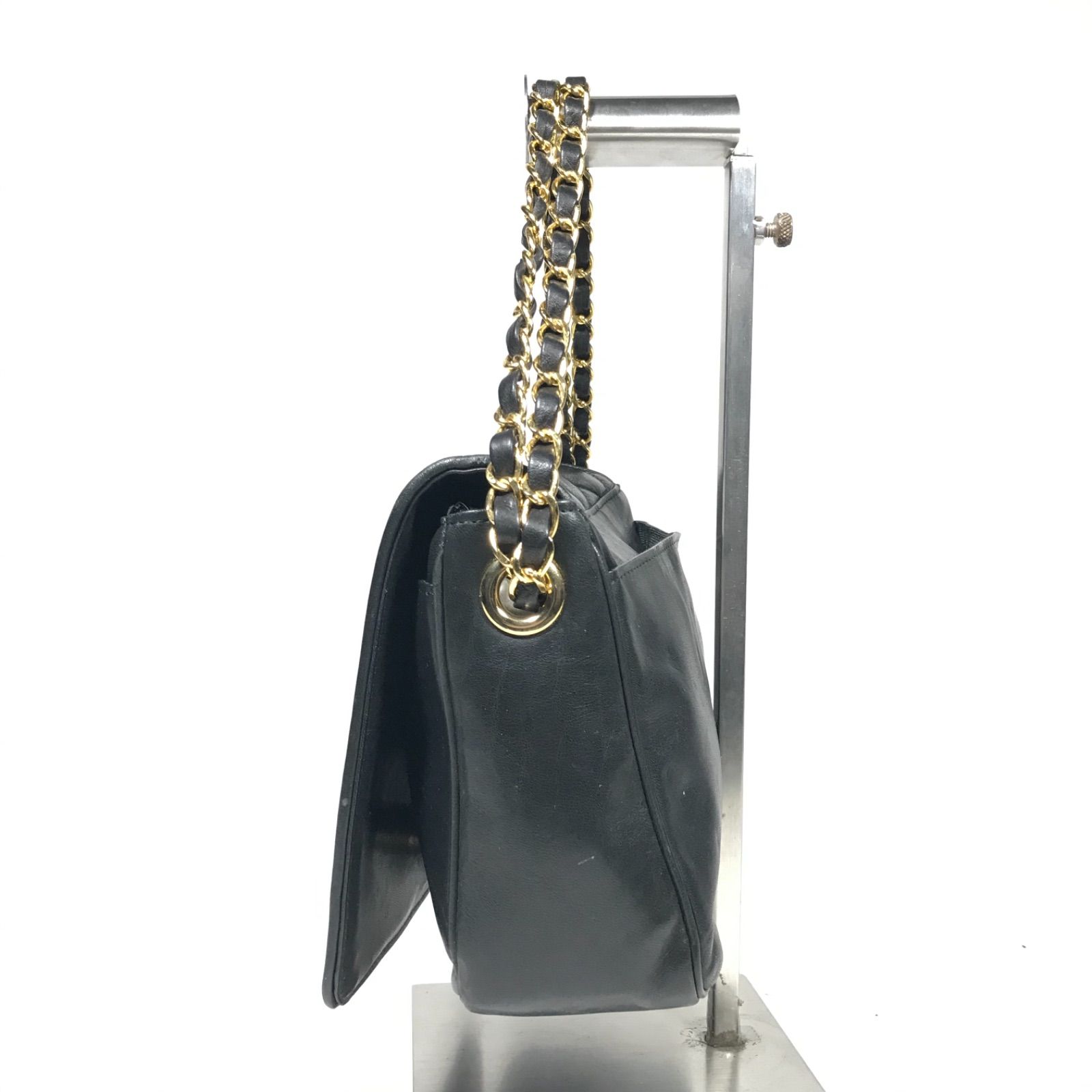 モスキーノ　ハンドバック MOSCHINO モスキーノ ロゴ ミニバッグ(パープルピンク(ブラック))