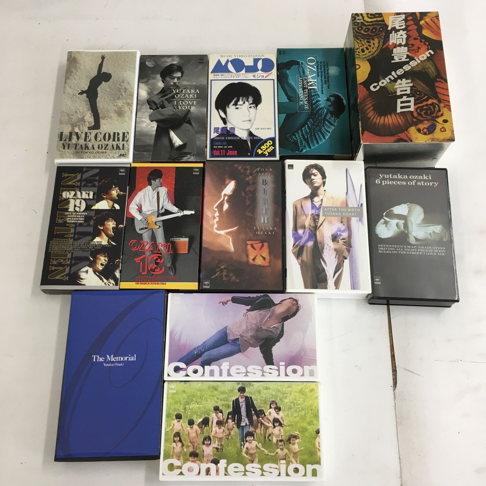 02m0634　MOJO　ビデオテープ　中古品　LOVE　まとめ売り　The　YOU　I　尾崎豊　confession　※現状品　VHS　他　ぐるぐる大帝国ネット店　告白　Memorial　メルカリ