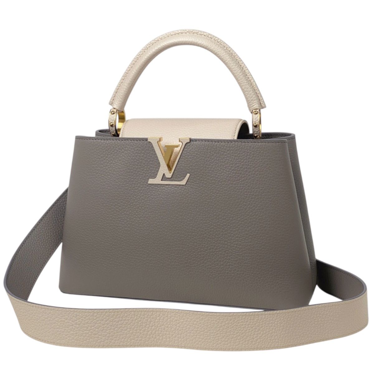 ノ*エ様 Louis Vuitton グレー ハンドバッグ ルイ・ヴィトン Louis Vuitton カプシーヌ MM 2WAY ショルダー