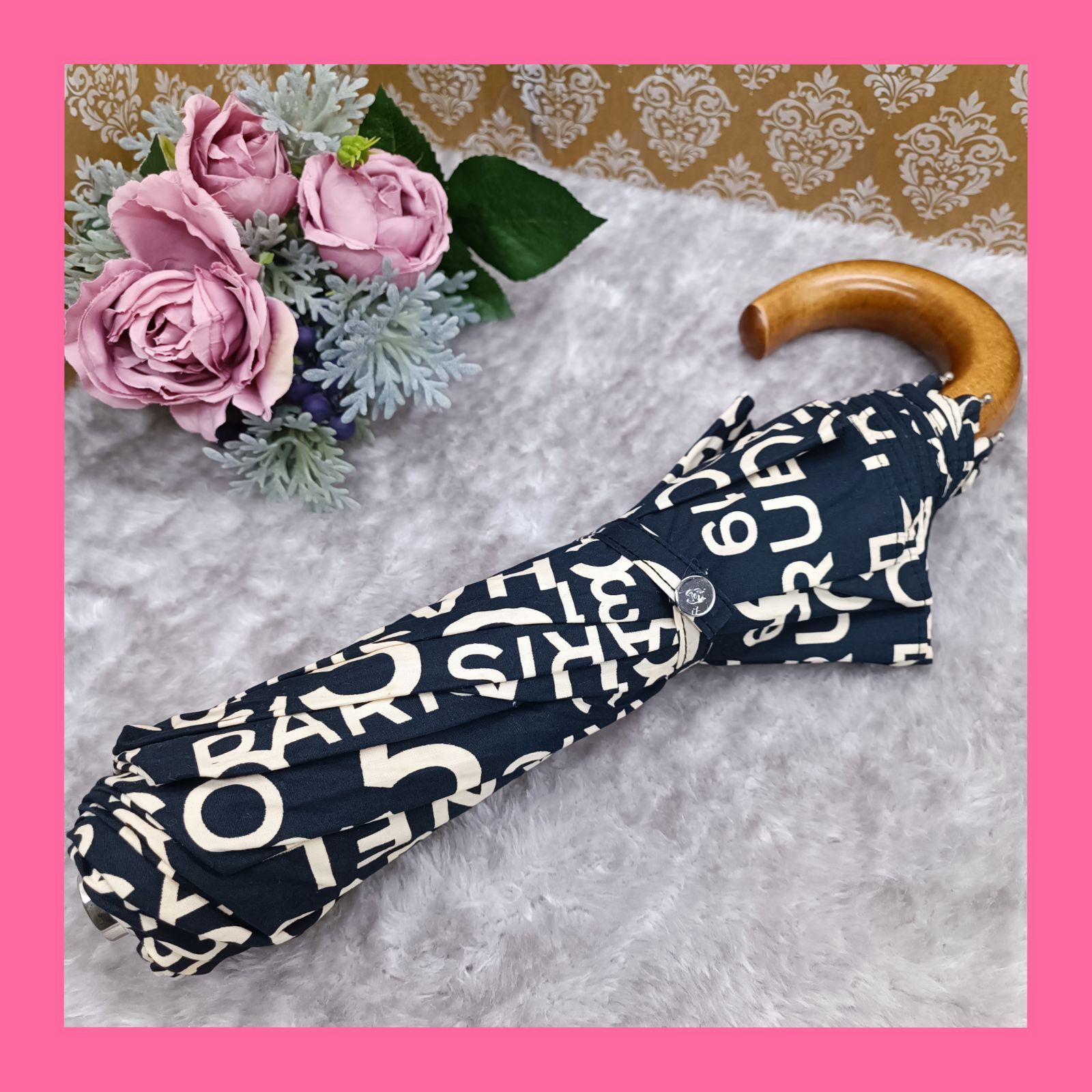 CHANEL シャネル 折りたたみ傘 バイシーライン 【BLAR6074】 CHANEL