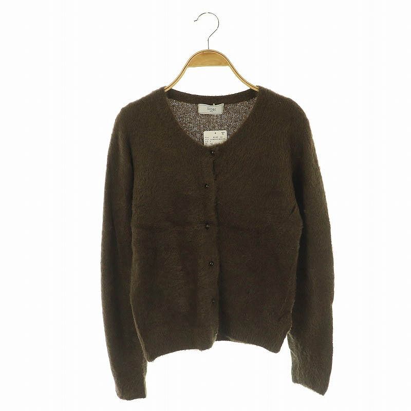 スローブ イエナ SLOBE IENA 23AW minky ラウンドネックフェザー 