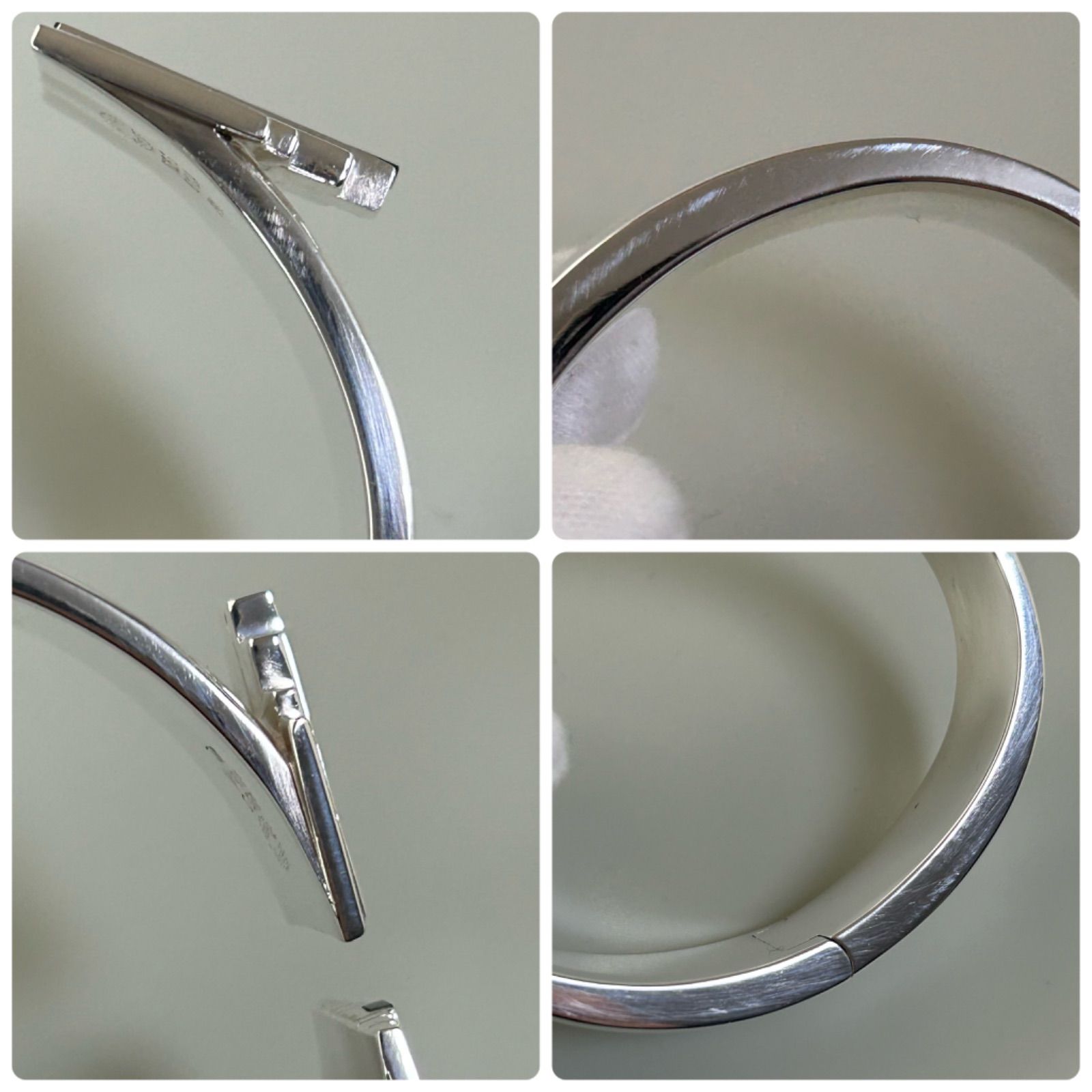 ジョージジェンセン 希少 612A ARIA アリア オニキス バングル ブレスレット M/L AG925 Georg Jensen - メルカリ