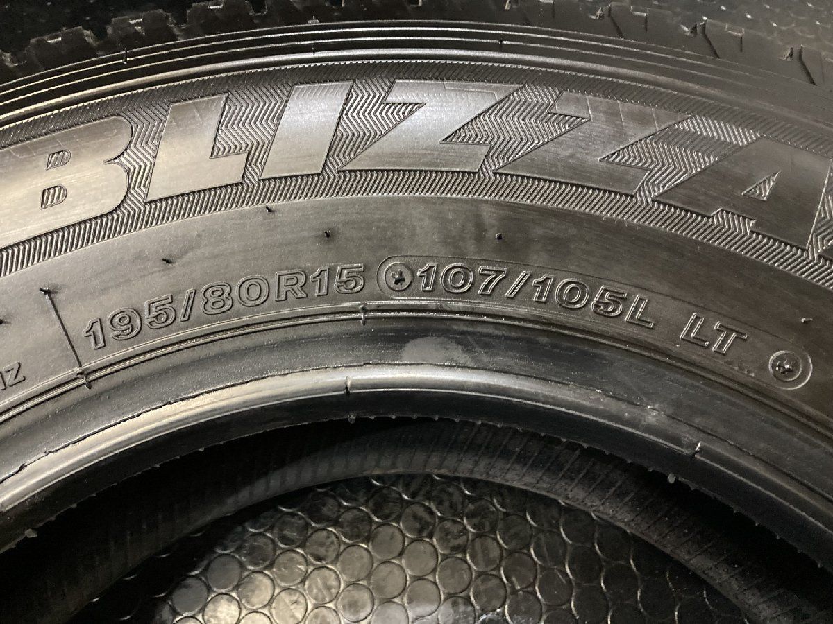 BS BRIDGESTONE BLIZZAK VL1 195/80R15 107/105L LT 15インチ スタッドレス 4本 19年製 バリ溝 ハイエース キャラバン等　(KTO030)