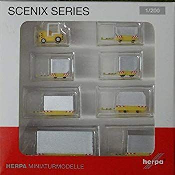 (未使用･未開封品)　herpa wings 1/200 空港コンテナ車セット 0pbj0lf 中古】(未使用・未開封品) herpa wings 1/200 空港コンテナ車