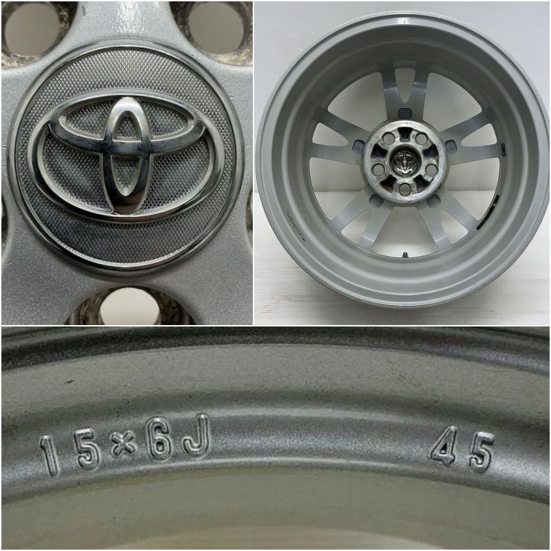 中古アルミ17X7.0トヨタ純正PCD100 ウィッシュ、プリウス、アリオンなど 1bn143.jpg
