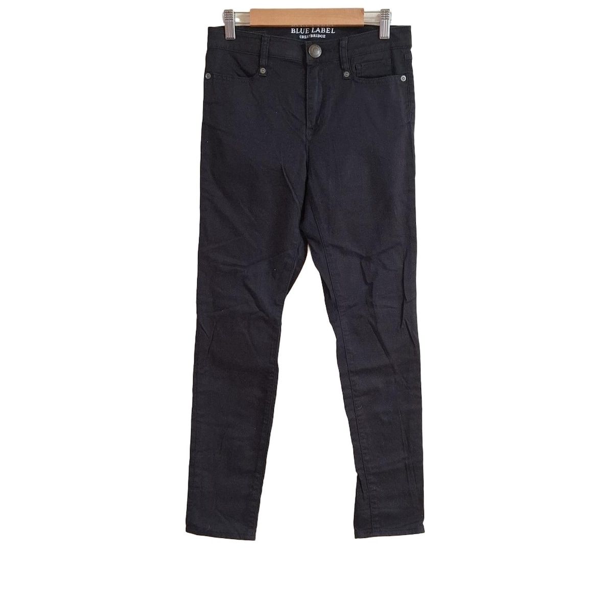 BLUE LABEL CRESTBRIDGE ブルーレーベルクレストブリッジ パンツ サイズ38 M レディース - 黒 フルレングス