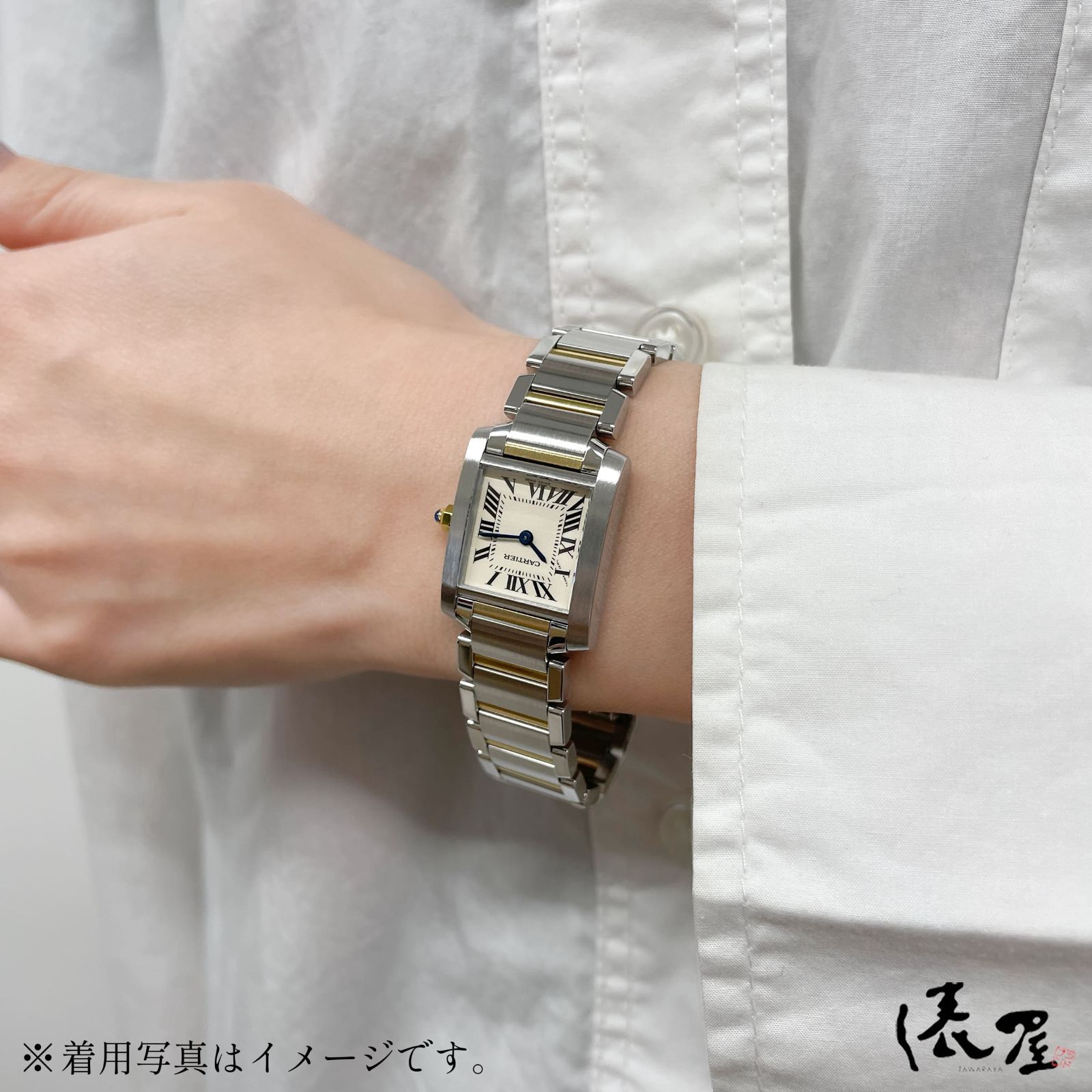 極美品】カルティエ K18×SS タンクフランセーズ SM コンビ 生産