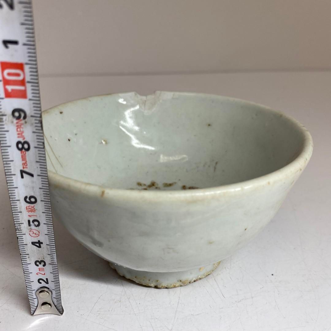 朝鮮古美術　李朝白磁茶碗　O 直径12.4cm 東H5-0903③タサチ 朝鮮古美術 李朝白磁茶碗 O 直径12.4cm 東H5-0903③タサチ - メルカリ