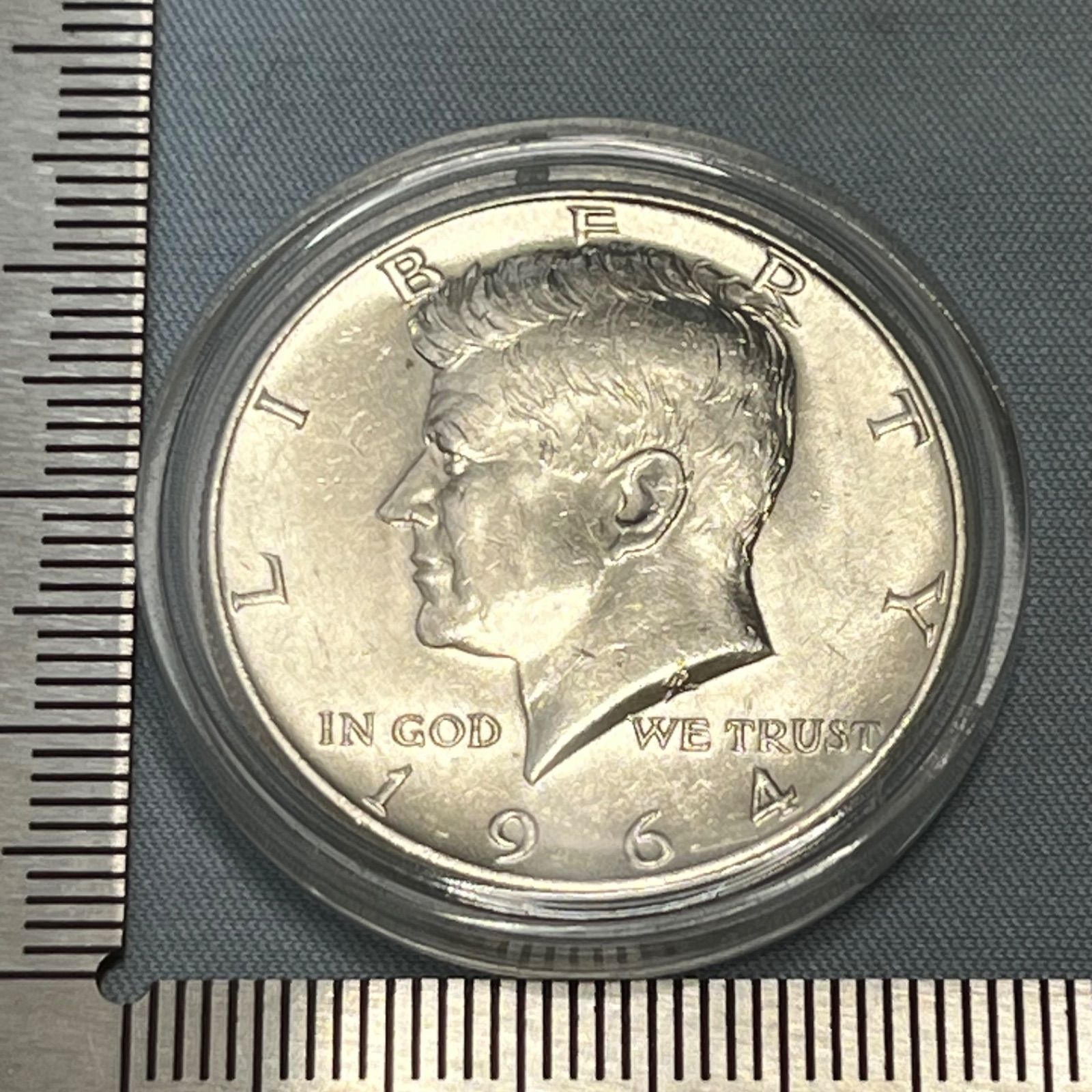 銀貨】1964年 アメリカ ケネディ・ハーフダラー 90%銀貨／初年発行