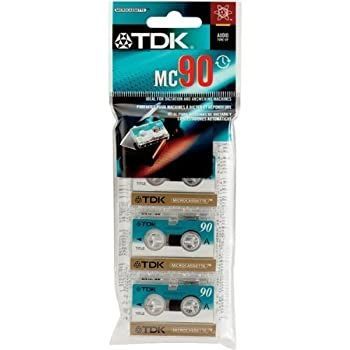 TDK Microcassette MC90 オーディオテープ 3パック