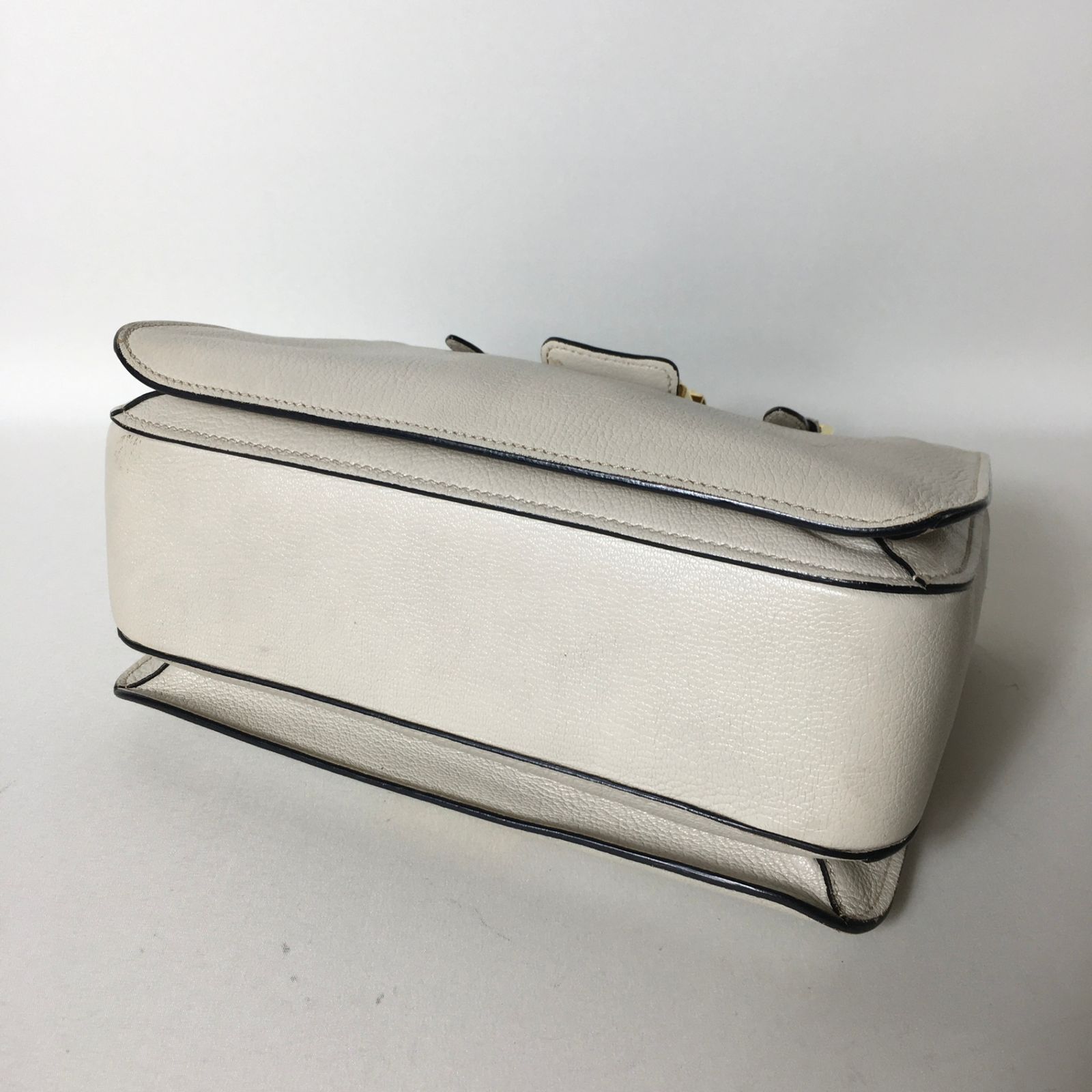 2507-269｜美品｜ミュウミュウ 2WAY ハンドバッグ レザー