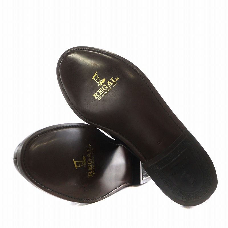 REGAL ブラック レザー ローファー 2177 REGAL リーガル 靴 メンズ