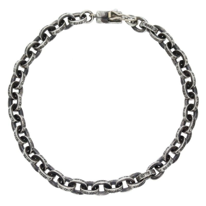 クロムハーツ PAPER CHAIN/ペーパーチェーン シルバーブレスレット  