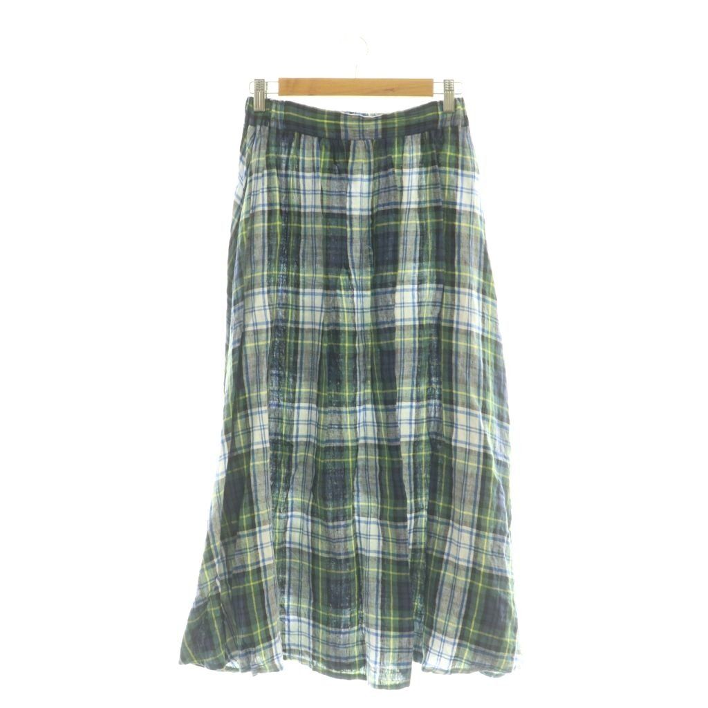 美品✨O'NEIL of DUBLIN リネンキルトマキシスカート F オニール オブ ダブリン O'NEIL OF DUBLIN リネン キルト