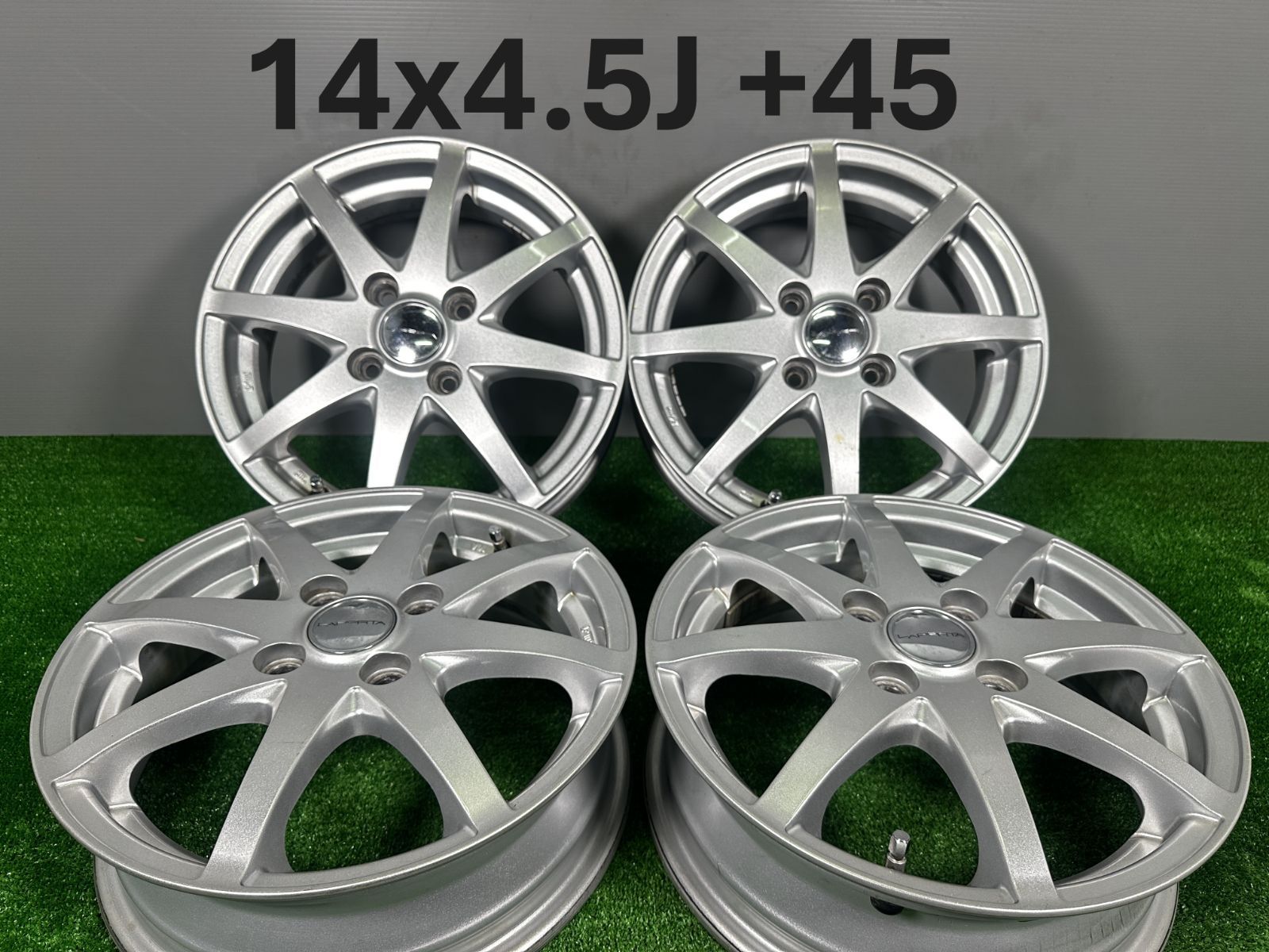 14x4.5J 45 4穴 PCD100 LAPORTA 4本 アルミホイール TA121