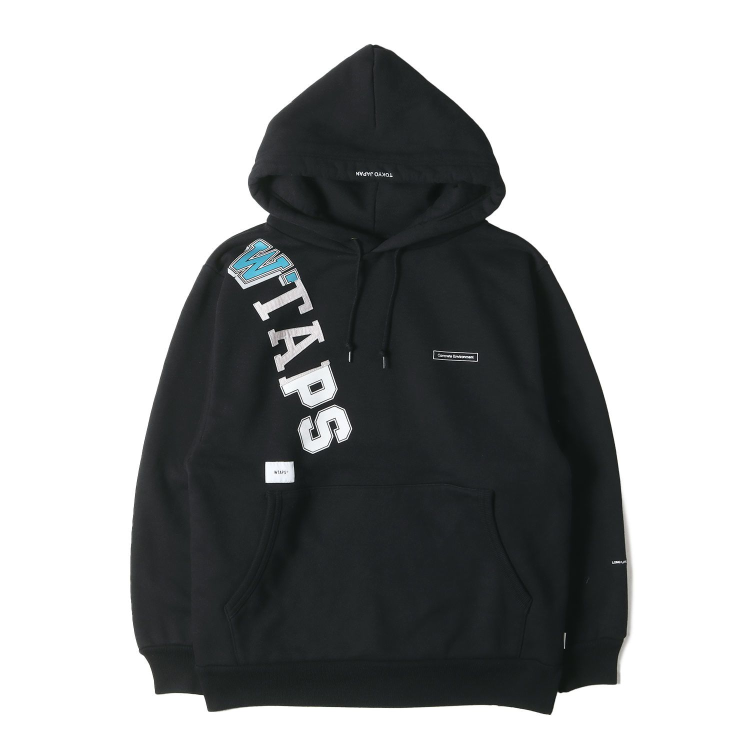美品 WTAPS ダブルタップス パーカー サイズ:S 20AW ブランドロゴ オーバーサイズ ヘビーウェイト スウェットパーカー (KATZ / HOODED) ブラック 黒 トップス フーディー【メンズ】