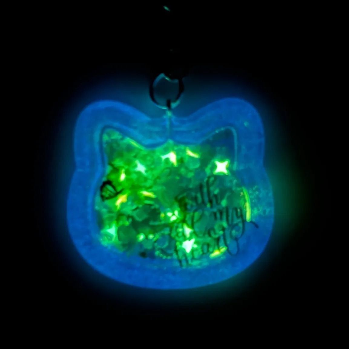 猫 シェイカー 海 レジン シャカシャカ キーホルダー - メルカリ