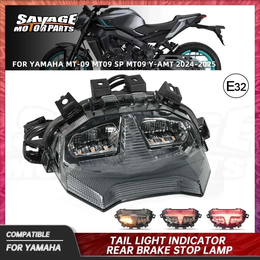 式ヤマハMT-09 MT09 SP MT09 Y-AMT LEDテールブレーキライト バイク一体型ウィンカーライトテールライトストップランプパーツ